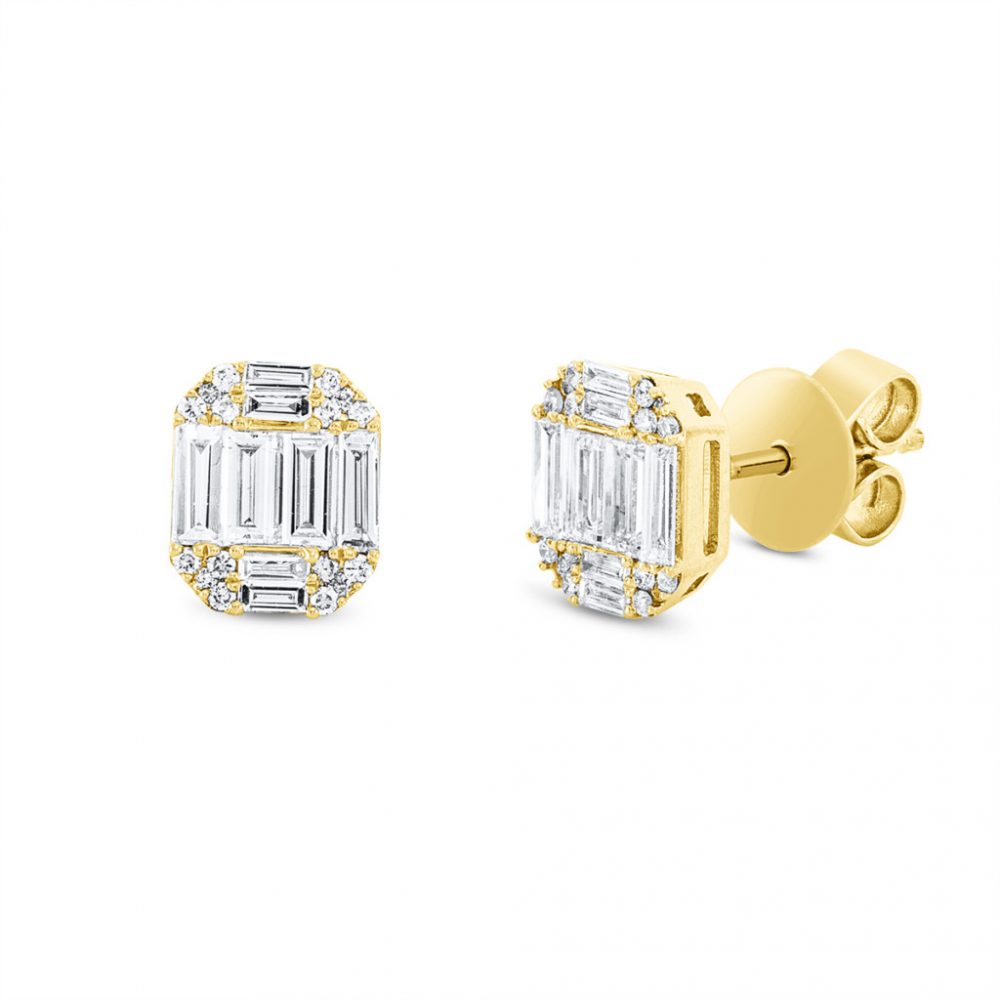 Yellowgold Diamond Earrings