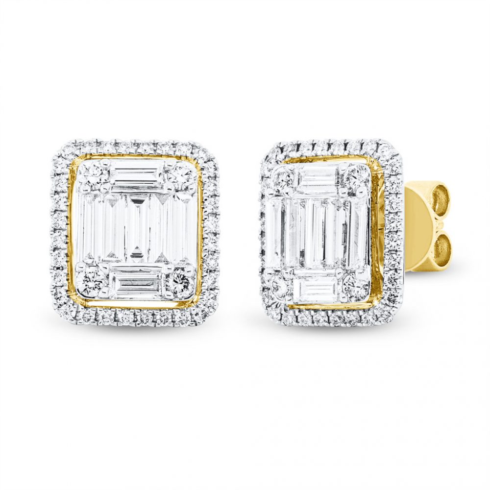 Yellowgold Diamond Earrings