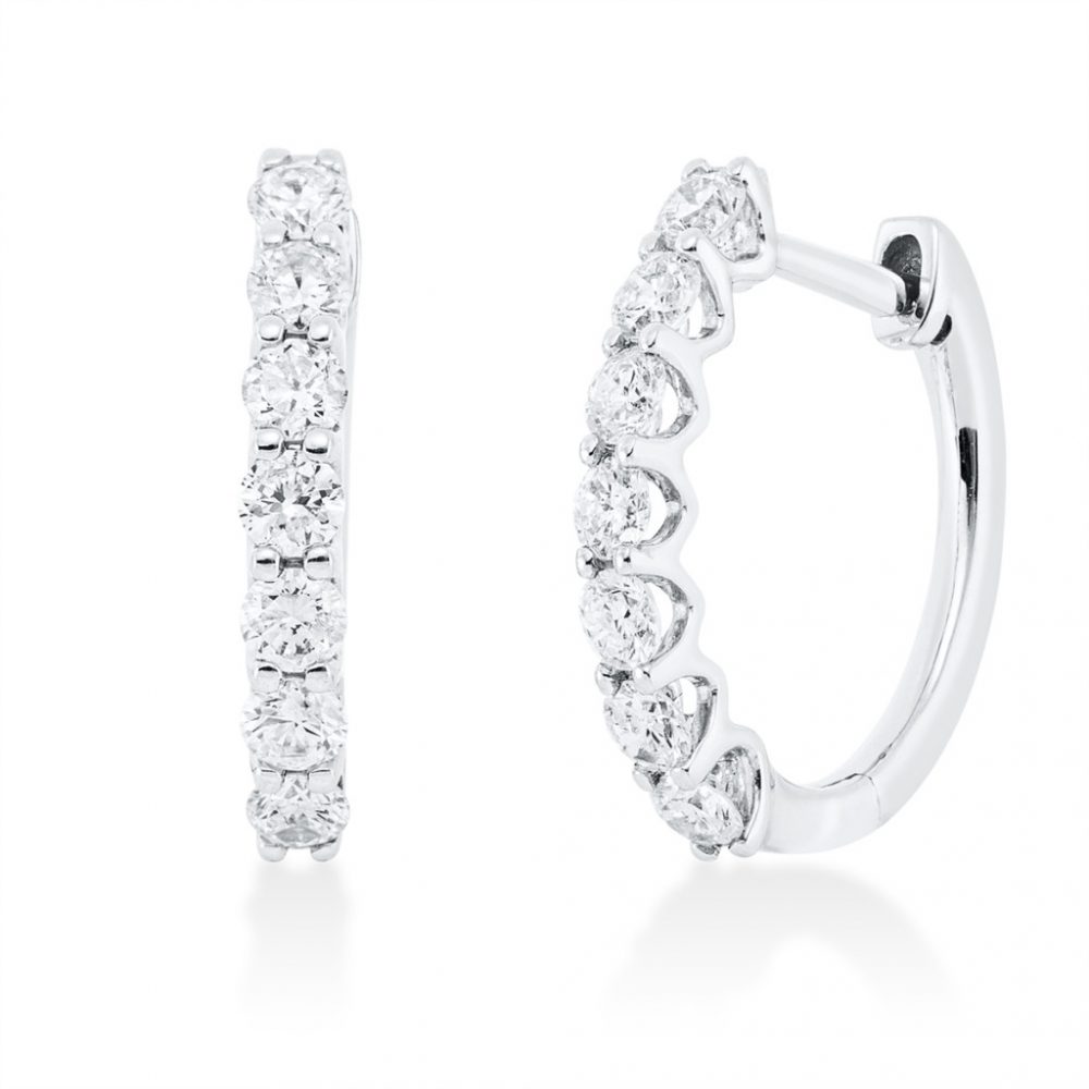 Whitegold Diamond Earrings