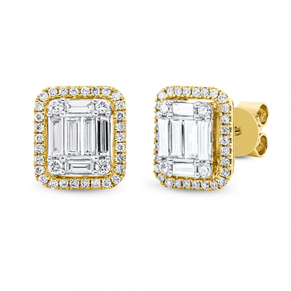 Yellowgold Diamond Earrings