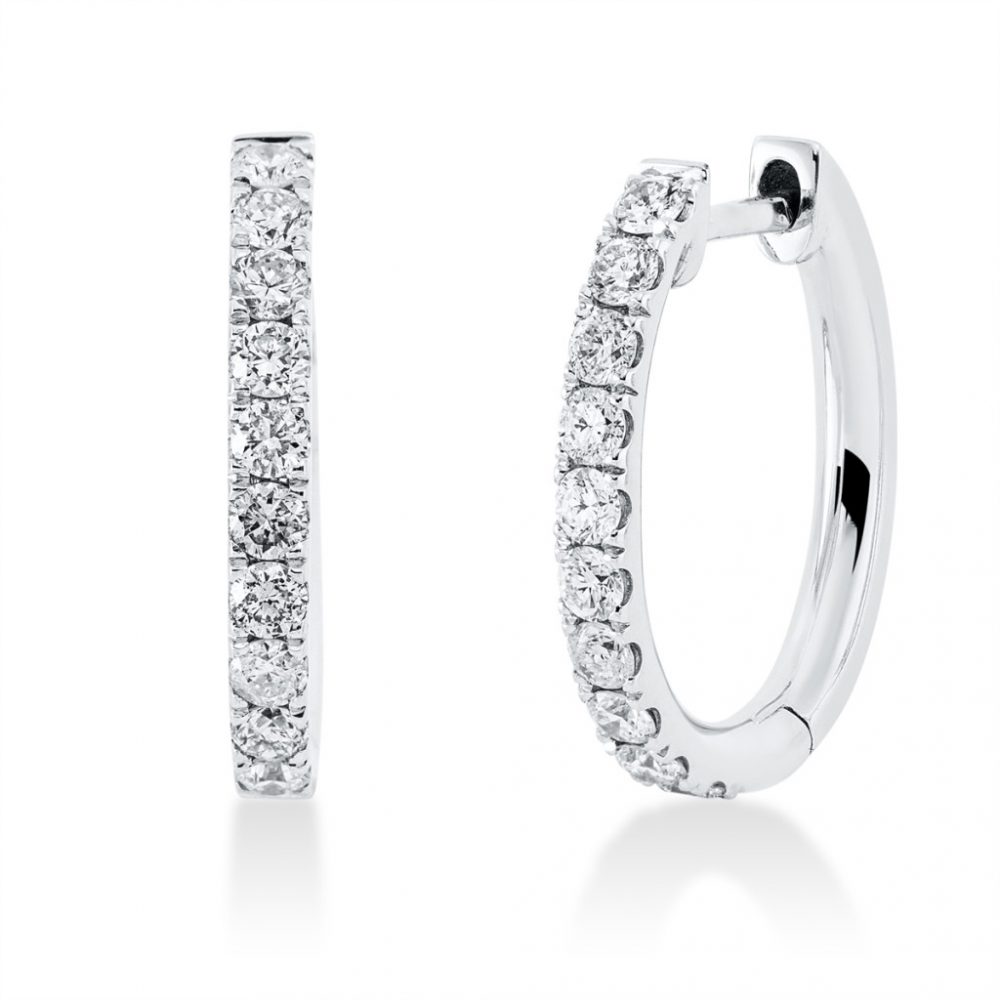 Whitegold Diamond Earrings