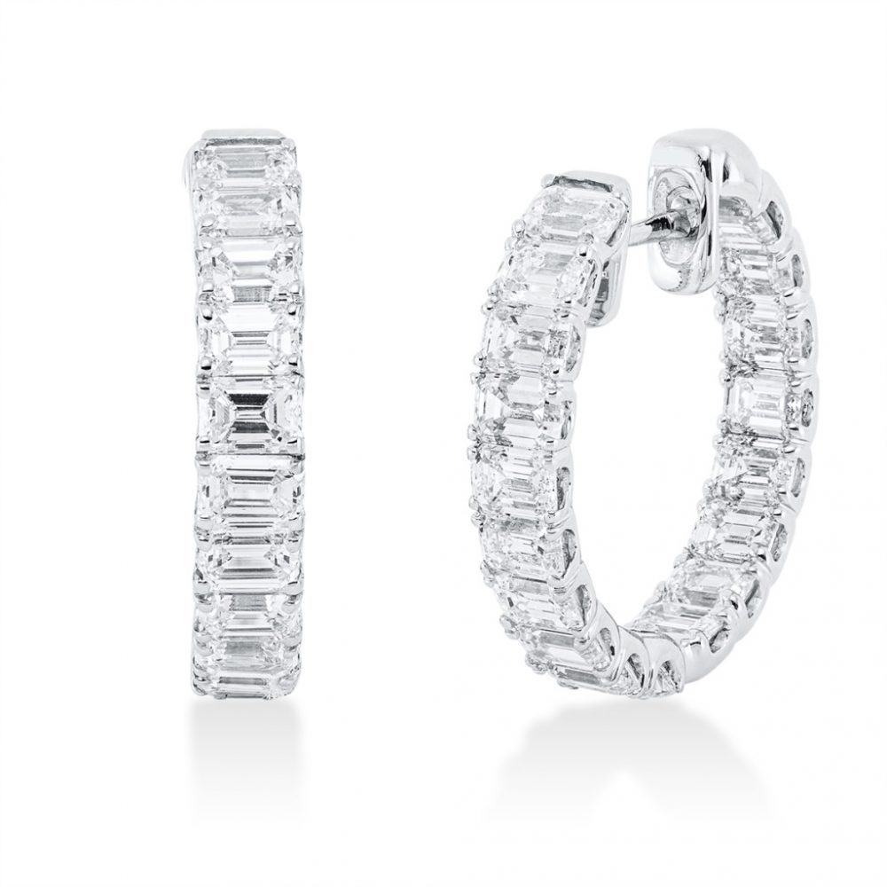 Whitegold Diamond Earrings