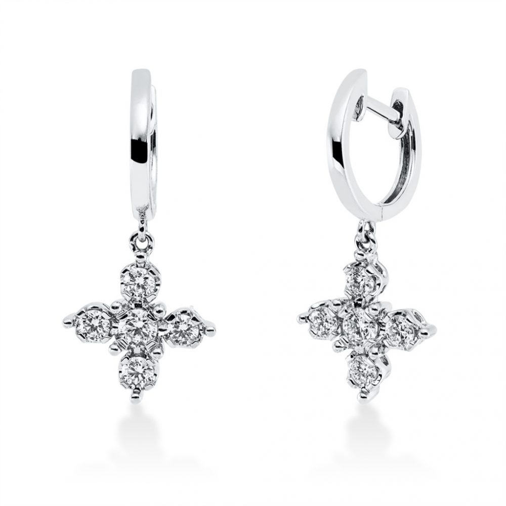 Whitegold Diamond Earrings