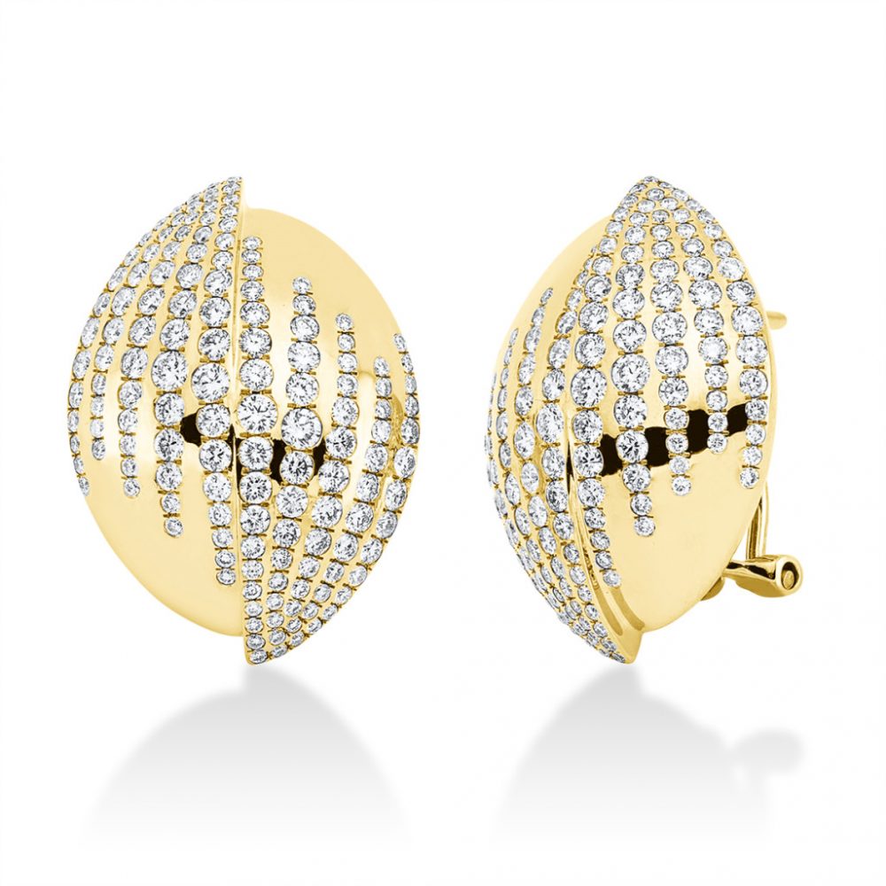 Yellowgold Diamond Earrings