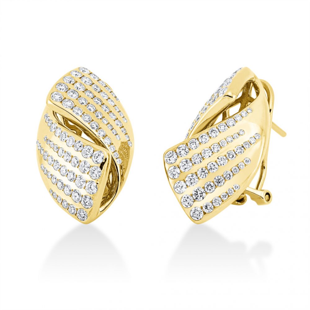 Yellowgold Diamond Earrings