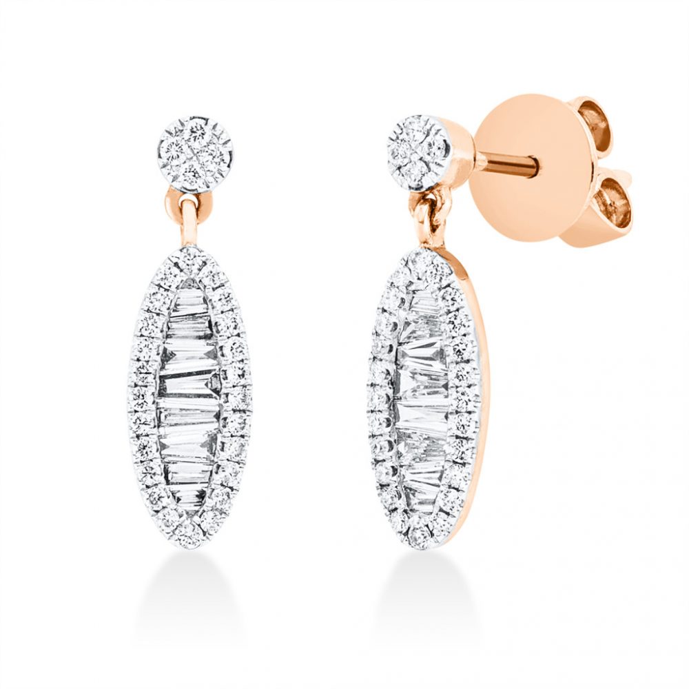 Redgold Diamond Earrings