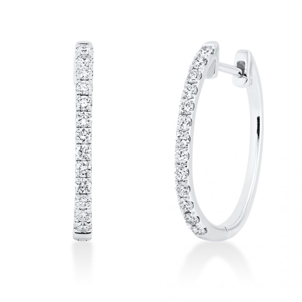 Whitegold Diamond Earrings