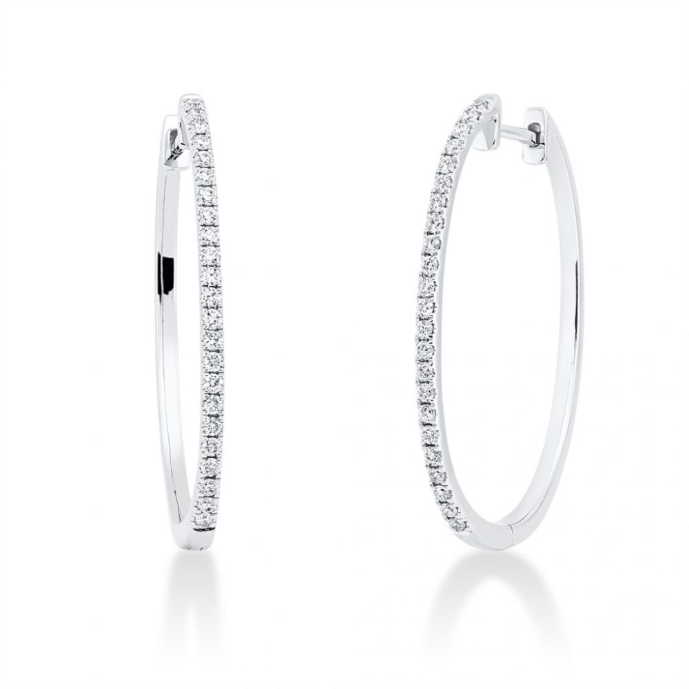 Whitegold Diamond Earrings