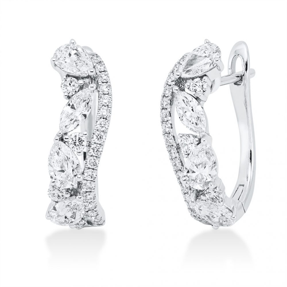 Whitegold Diamond Earrings