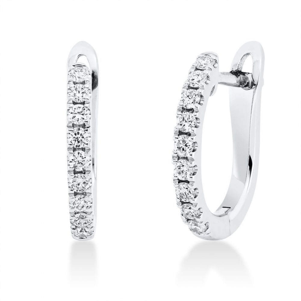 Whitegold Diamond Earrings