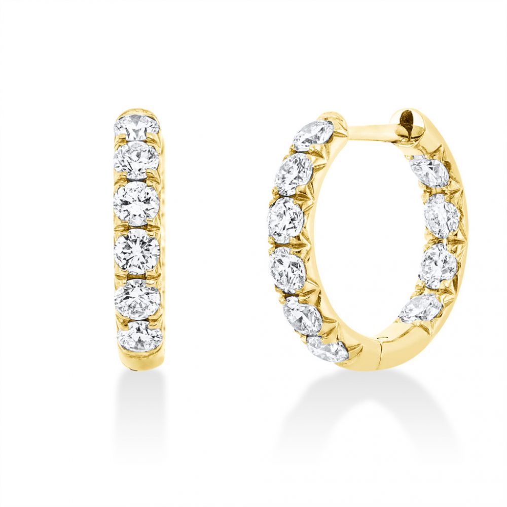 Yellowgold Diamond Earrings