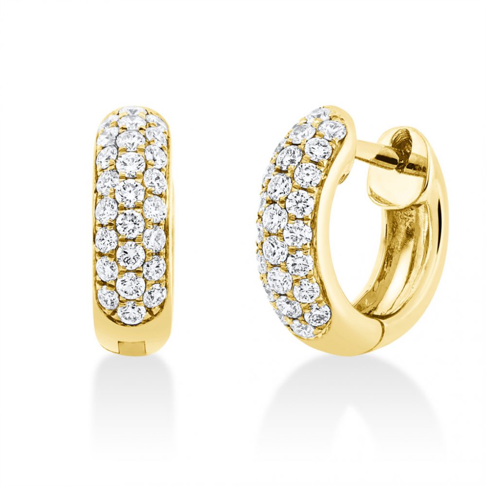 Yellowgold Diamond Earrings