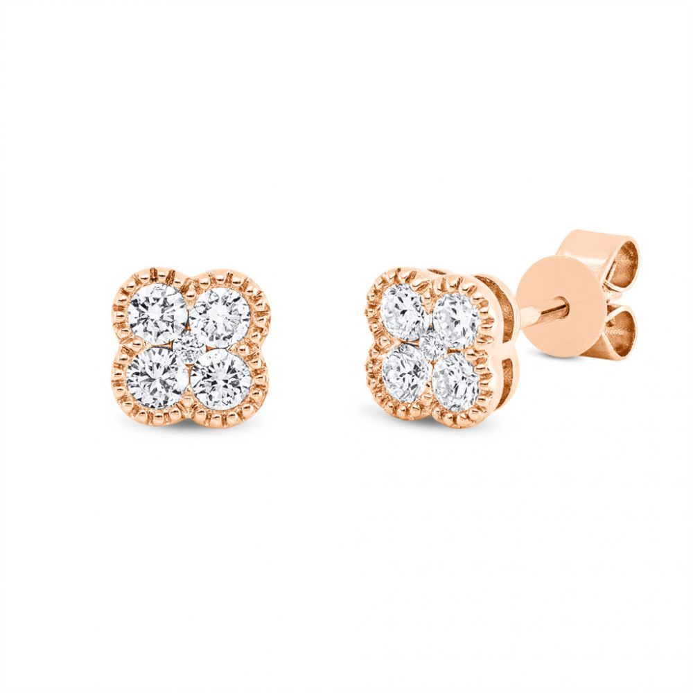 Redgold Diamond Earrings