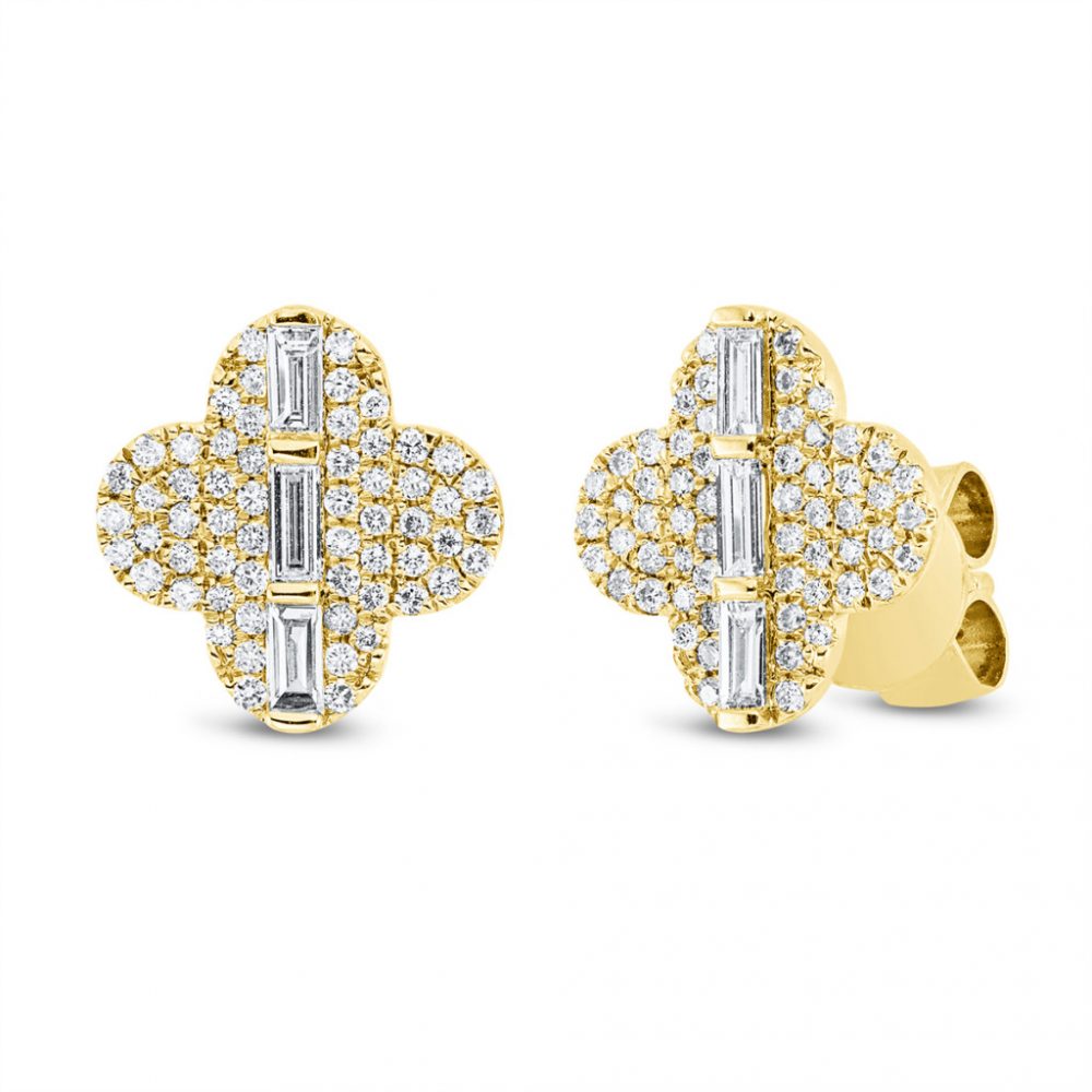 Yellowgold Diamond Earrings