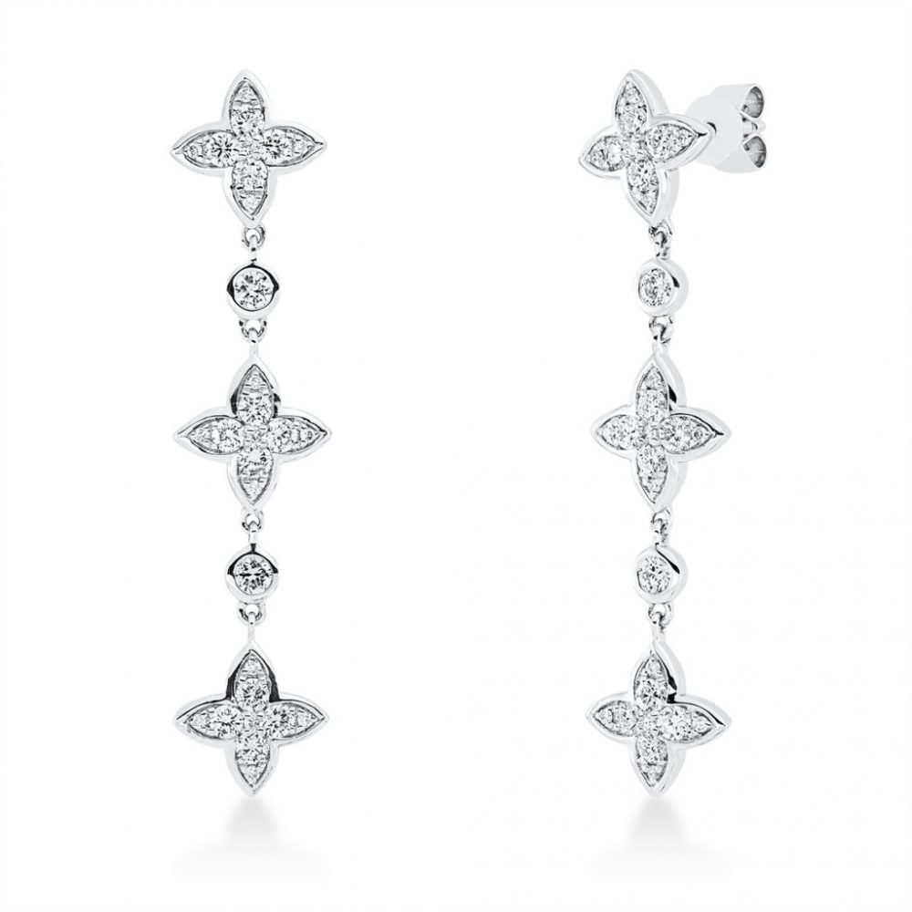 Whitegold Diamond Earrings