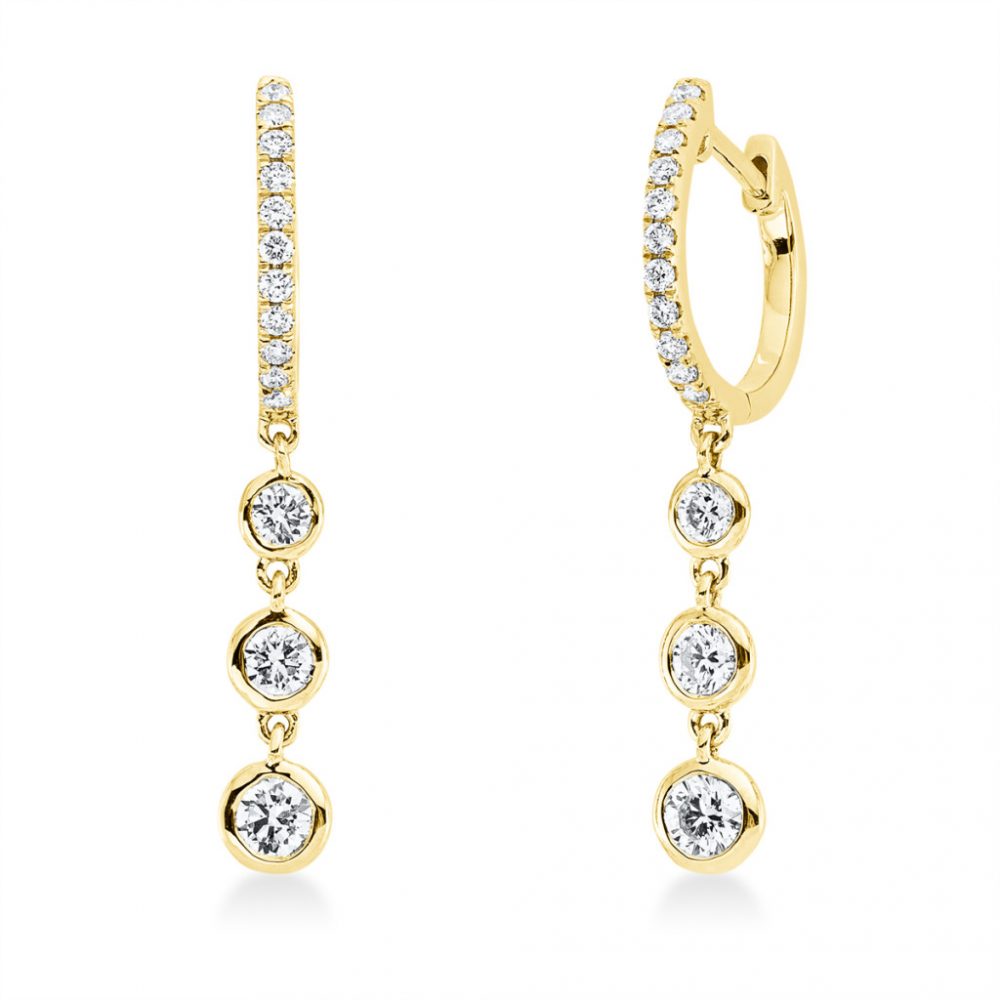 Yellowgold Diamond Earrings