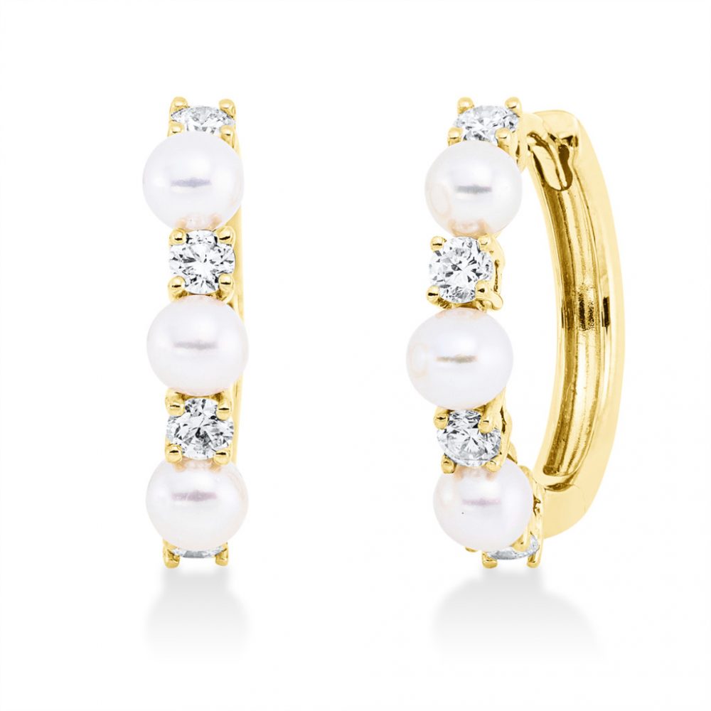 Yellowgold Diamond Earrings