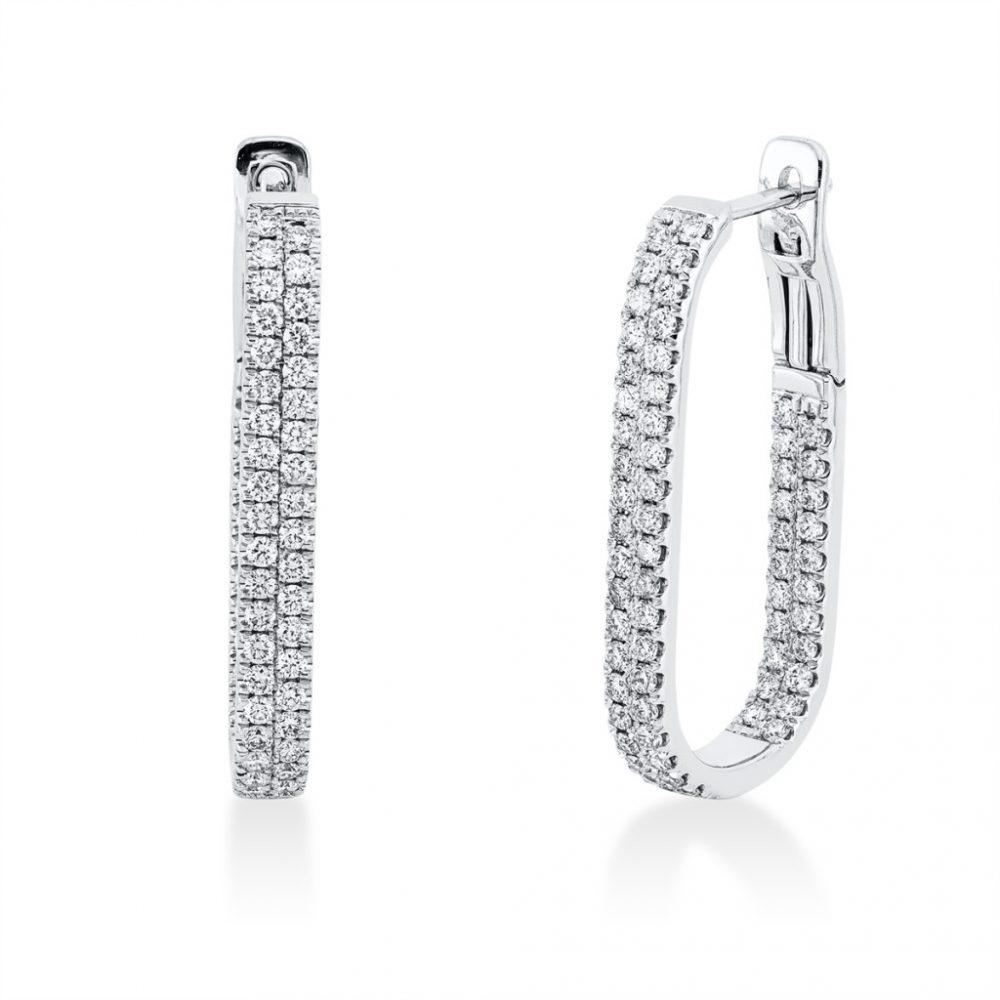 Whitegold Diamond Earrings