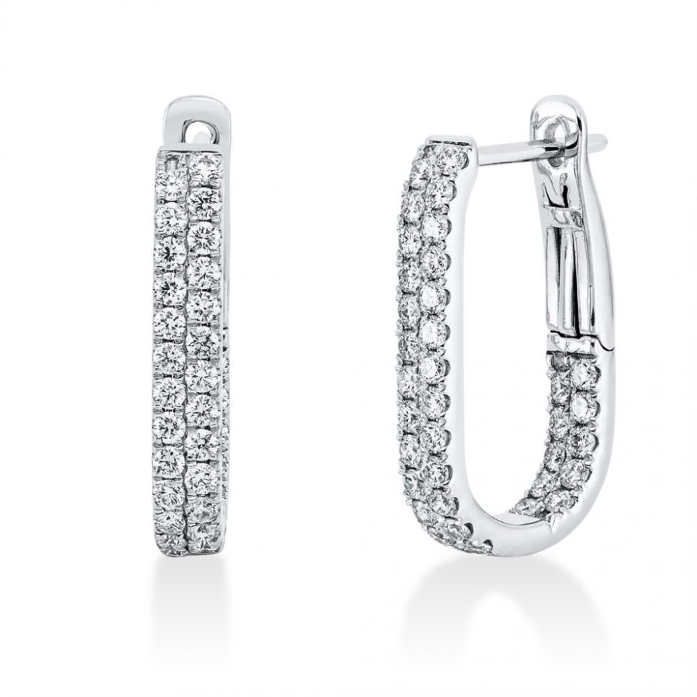 Whitegold Diamond Earrings