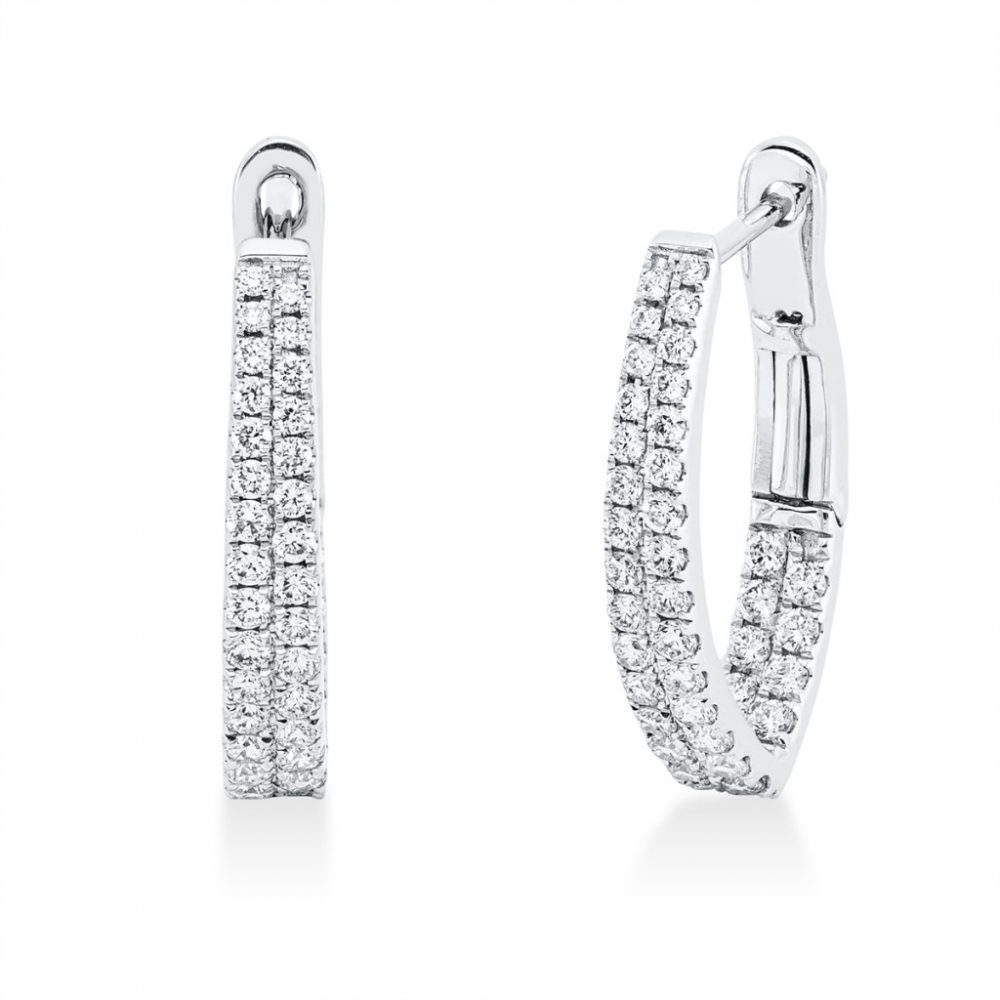 Whitegold Diamond Earrings