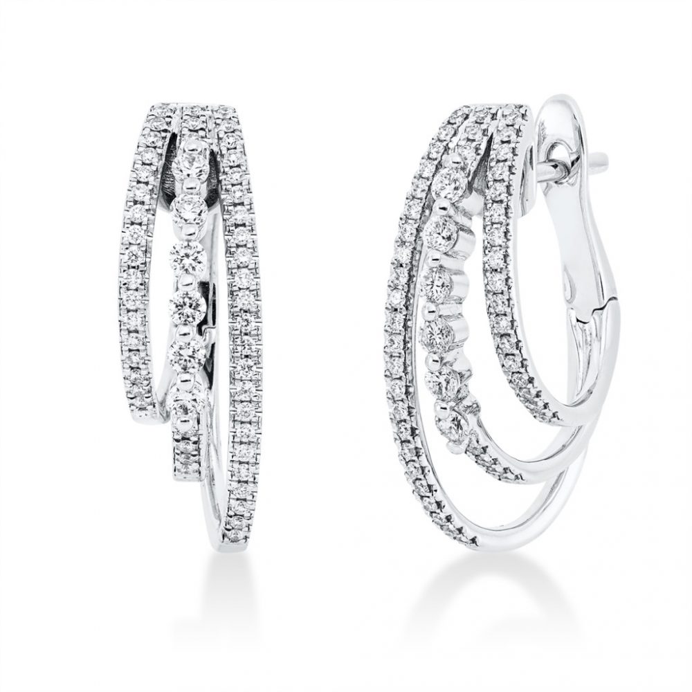 Whitegold Diamond Earrings