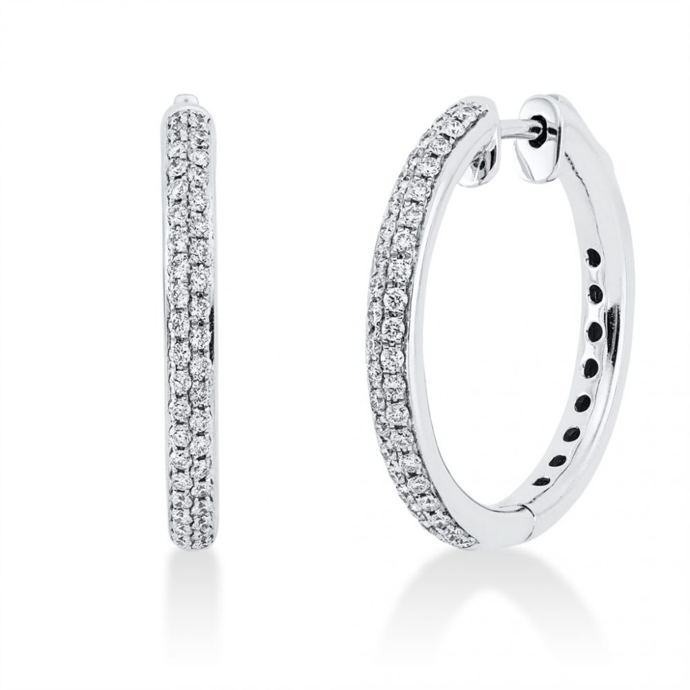 Whitegold Diamond Earrings