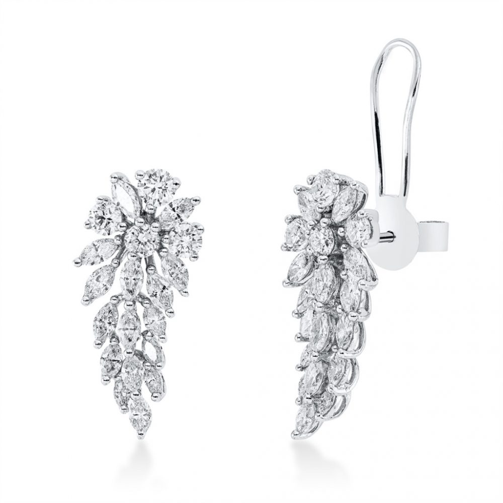 Whitegold Diamond Earrings