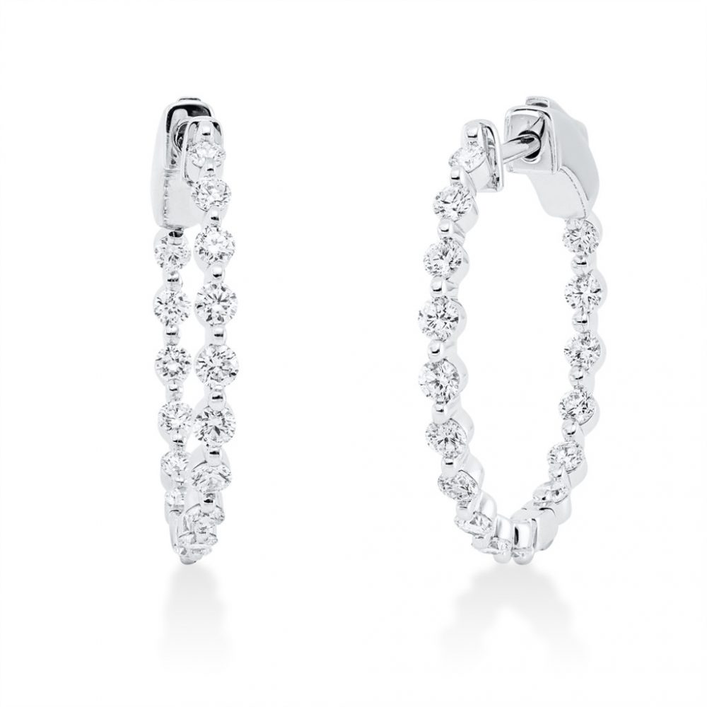 Whitegold Diamond Earrings