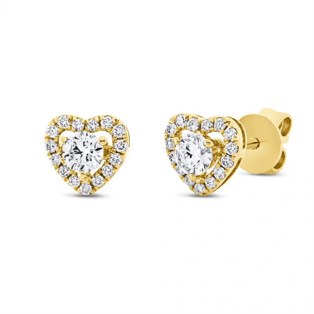 Yellowgold Diamond Earrings