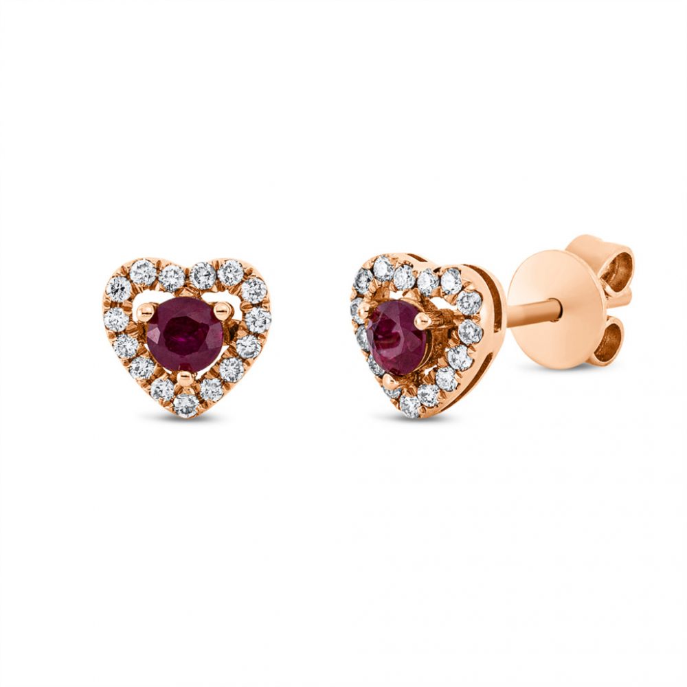 Redgold Ruby Earrings