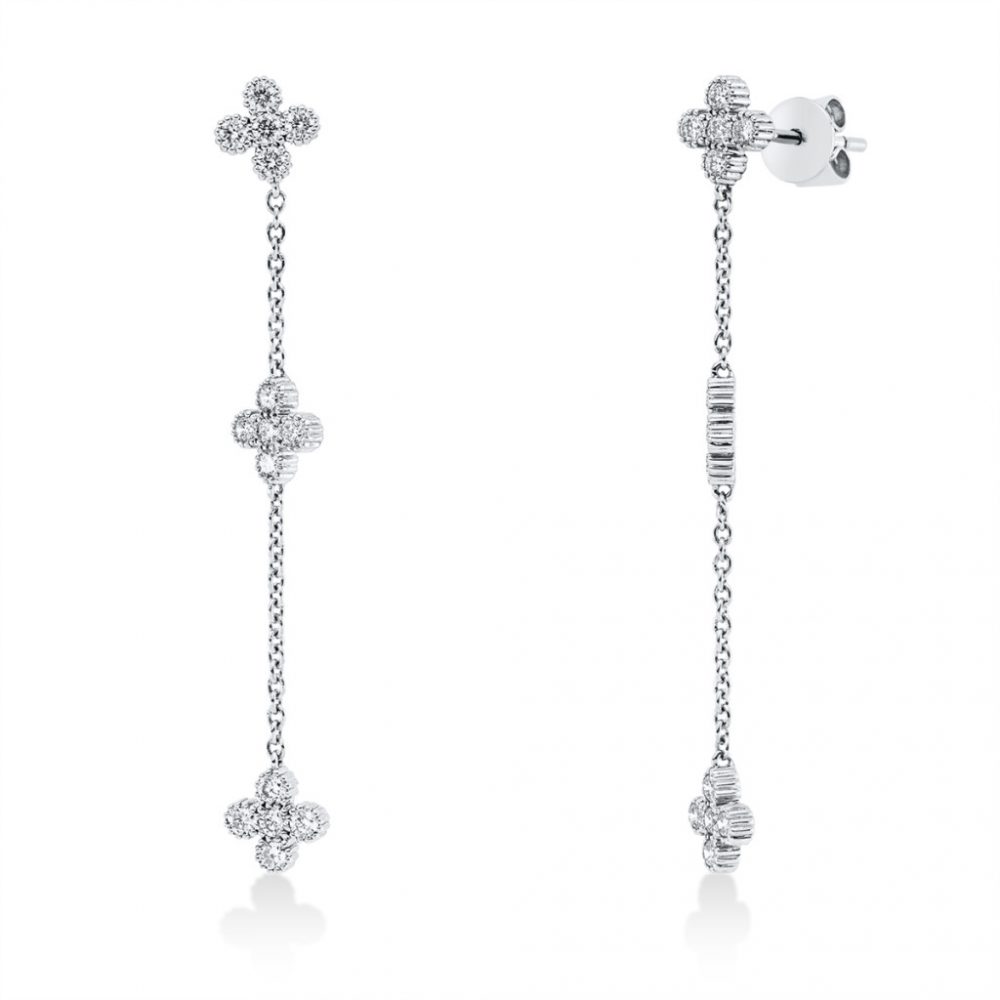 Whitegold Diamond Earrings