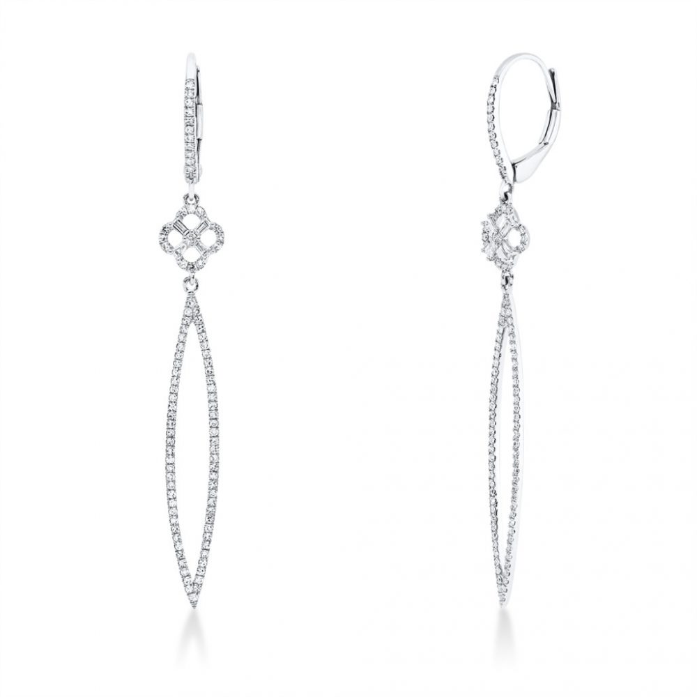 Whitegold Diamond Earrings