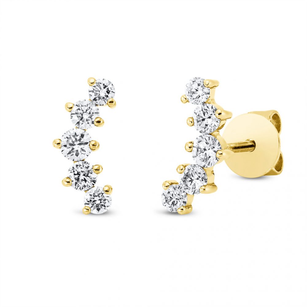 Yellowgold Diamond Earrings