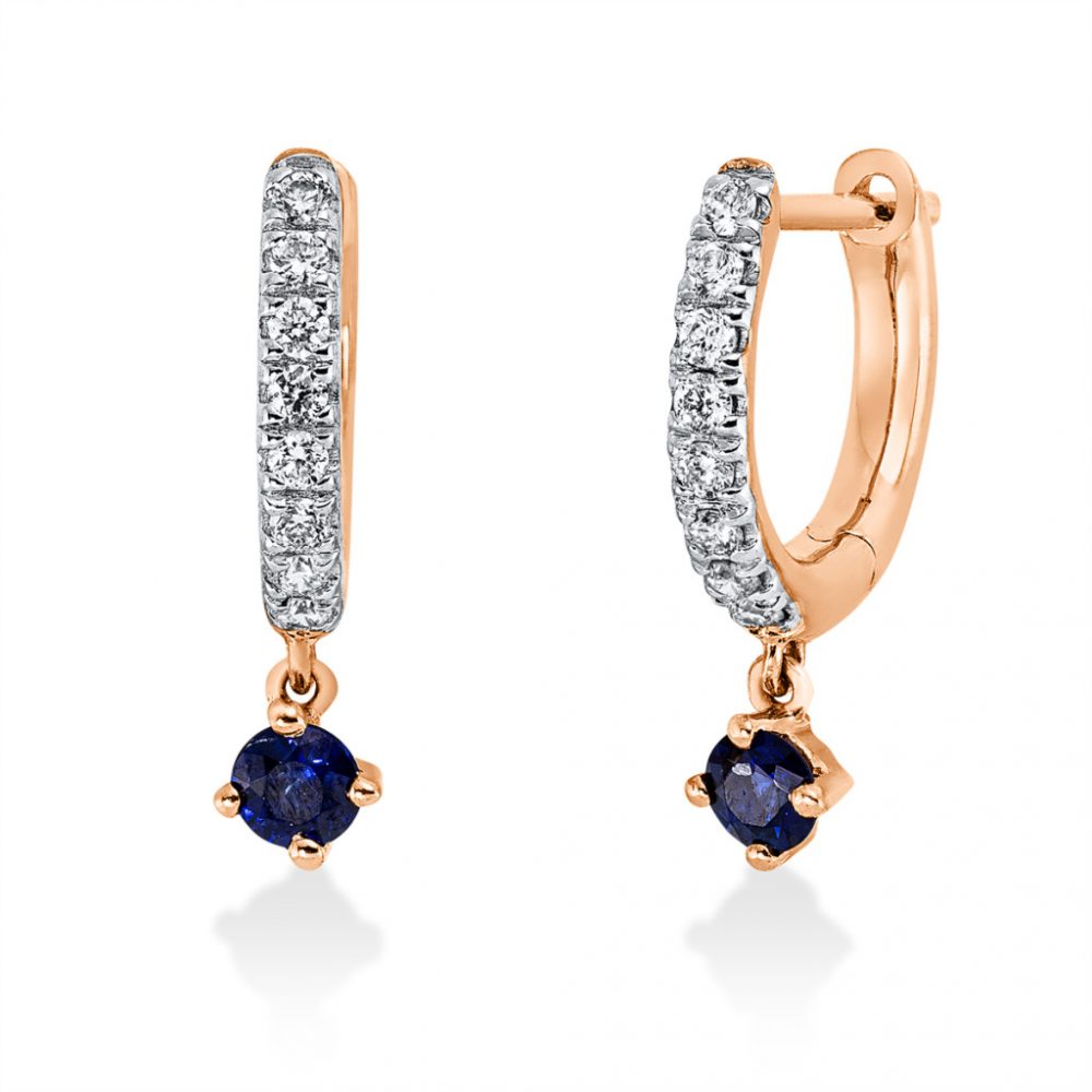 Redgold Sapphire Earrings