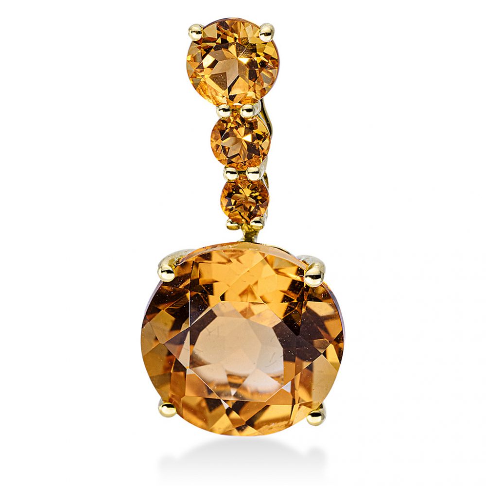 Yellowgold Citrine Necklace