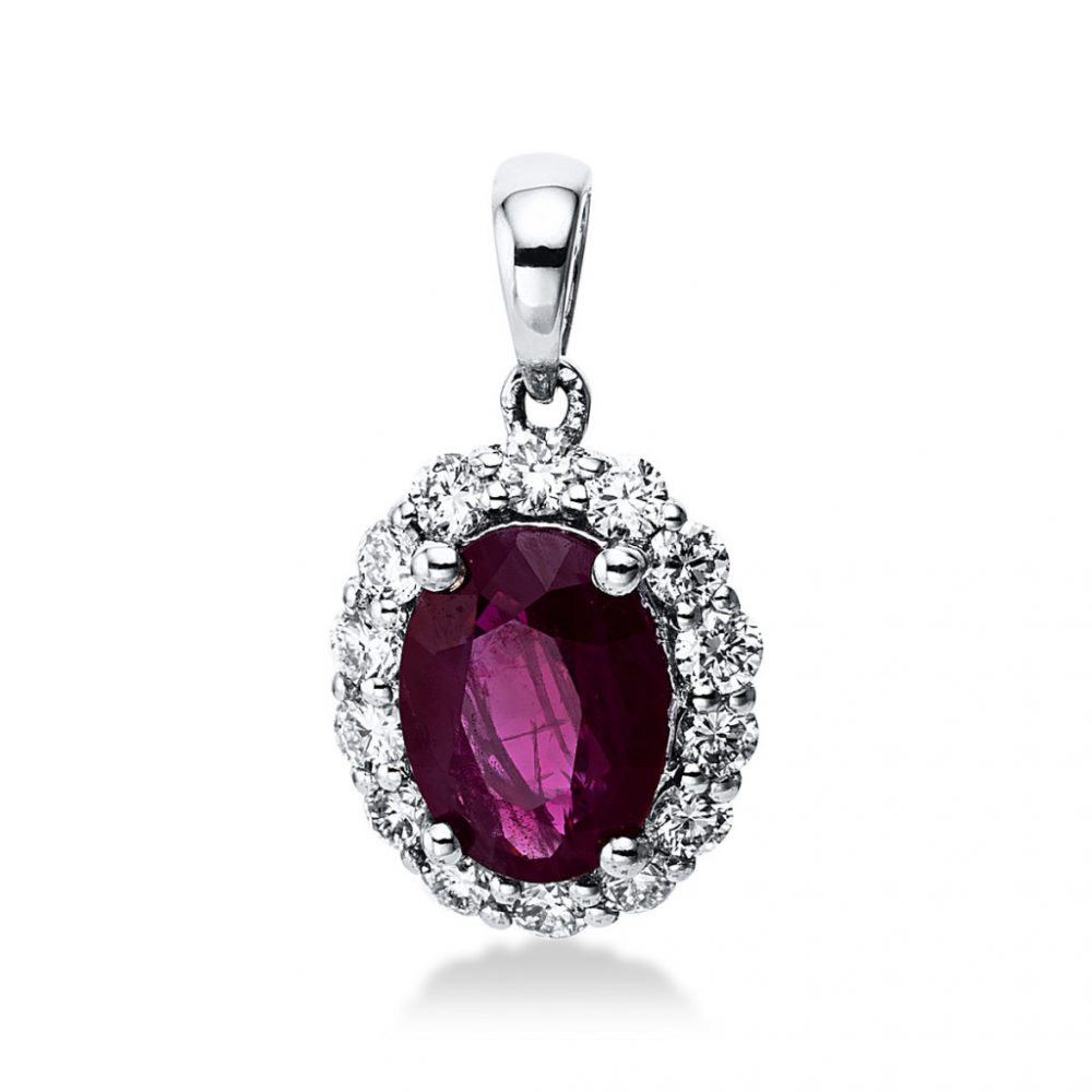 Whitegold Ruby Necklace