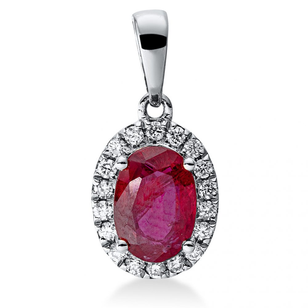 Whitegold Ruby Necklace