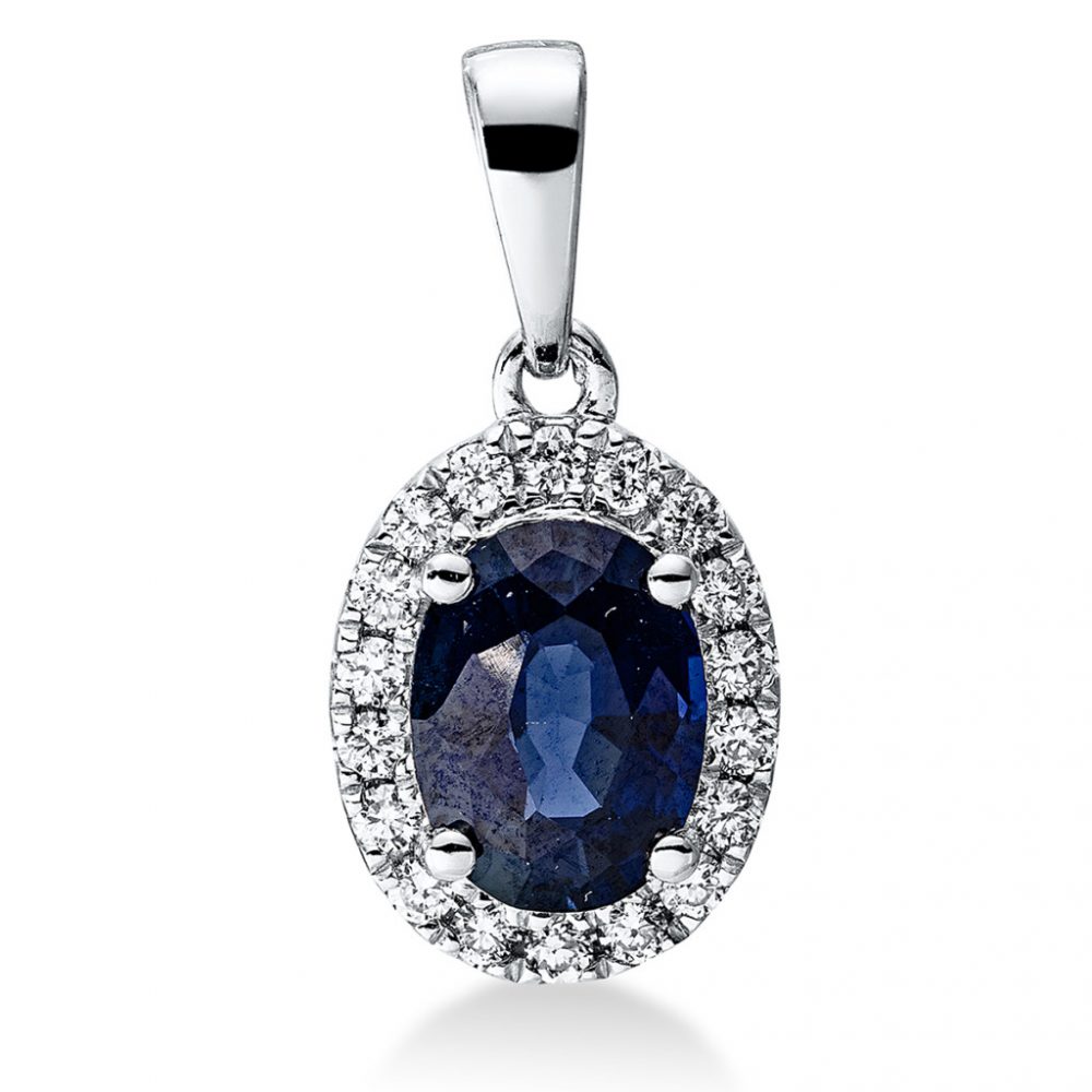 Whitegold Sapphire Necklace