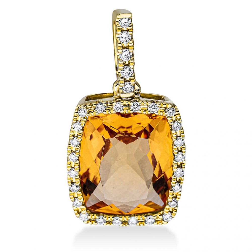 Yellowgold Citrine Necklace