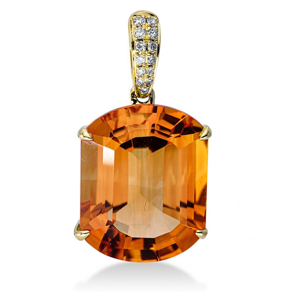 Yellowgold Citrine Necklace