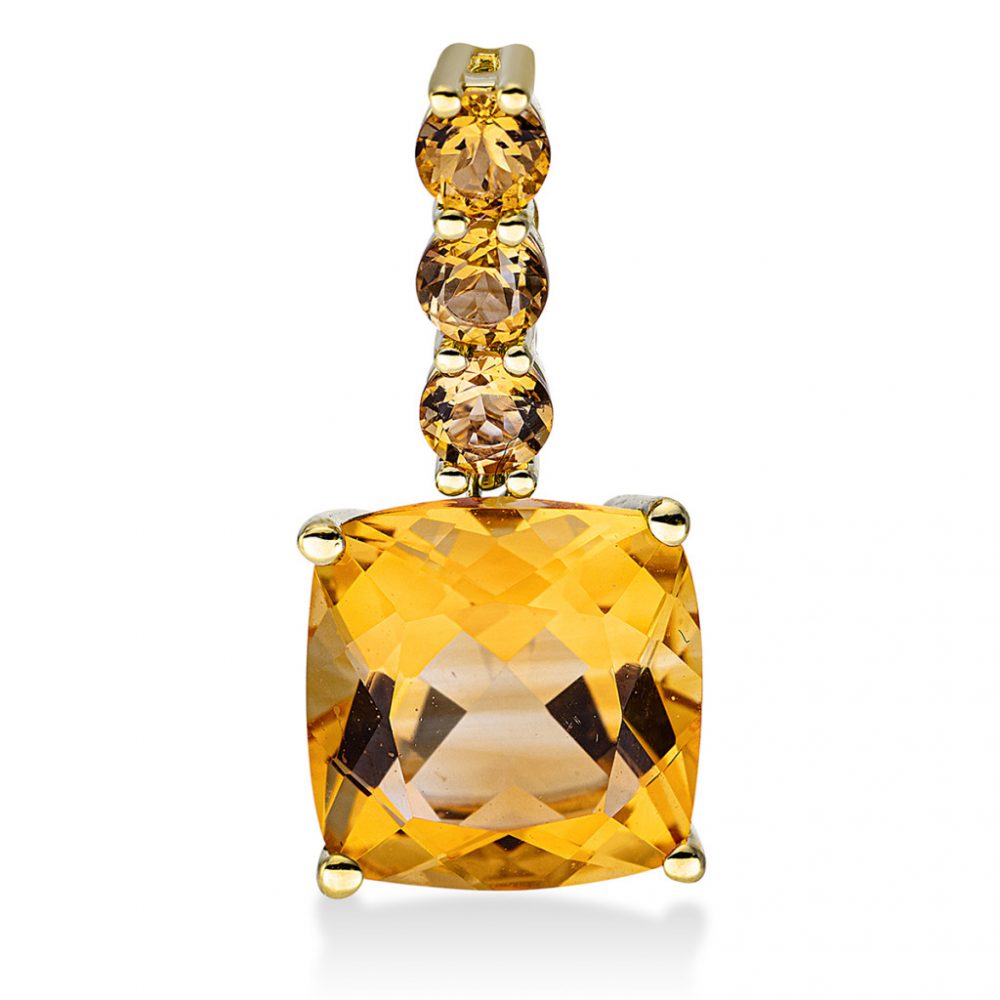 Yellowgold Citrine Necklace