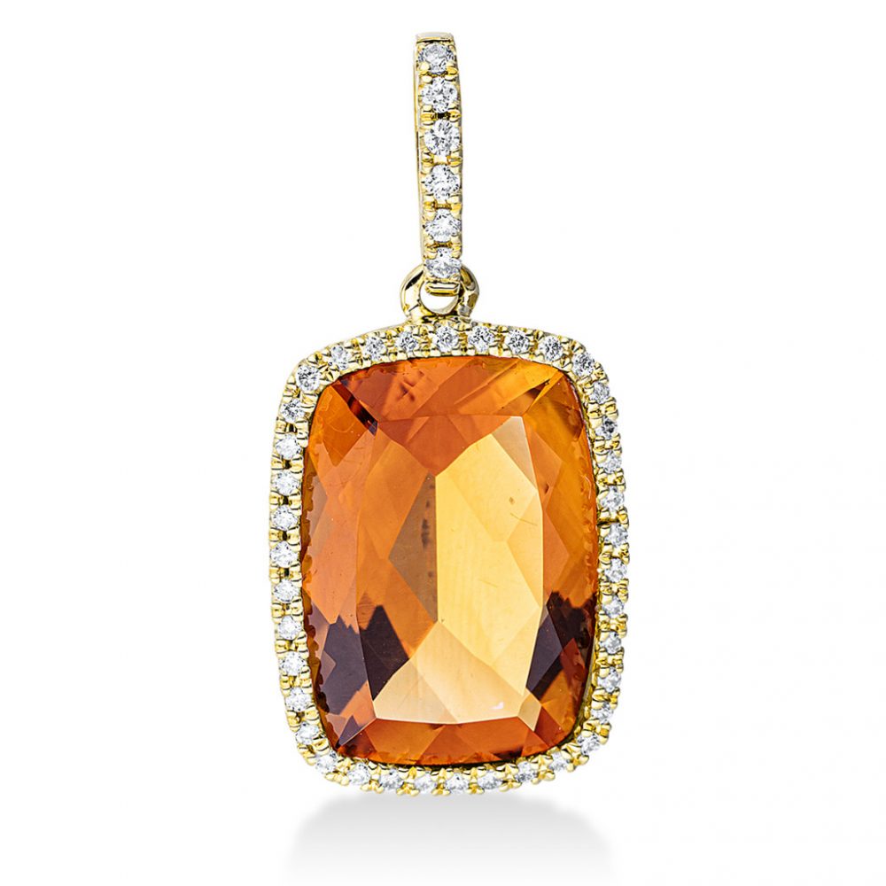 Yellowgold Citrine Necklace