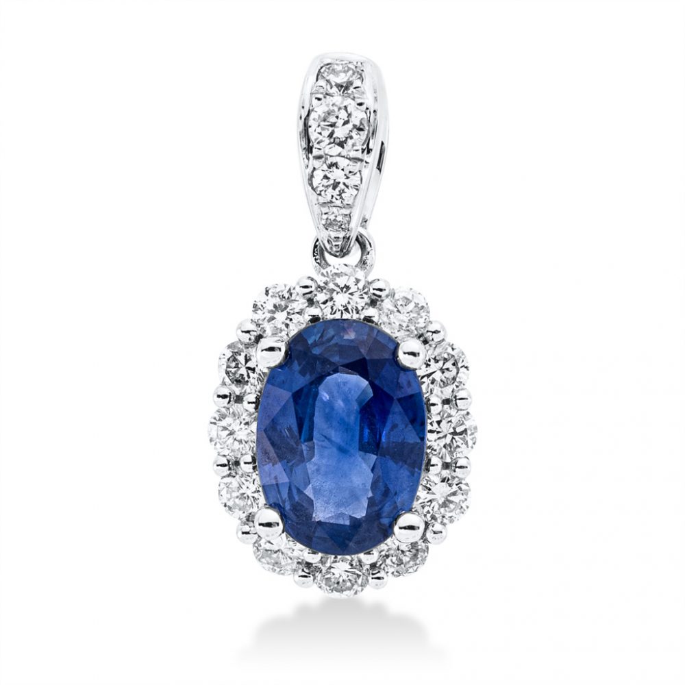 Whitegold Sapphire Necklace