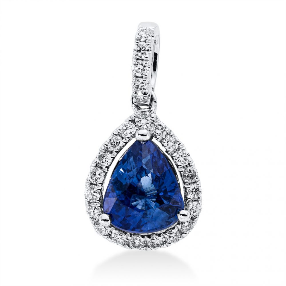 Whitegold Sapphire Necklace