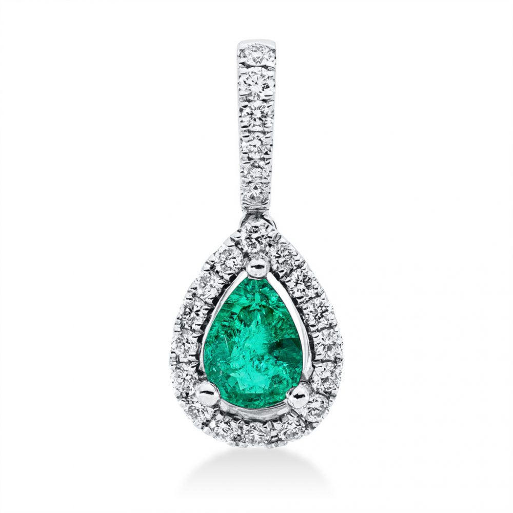 Whitegold Emerald Necklace