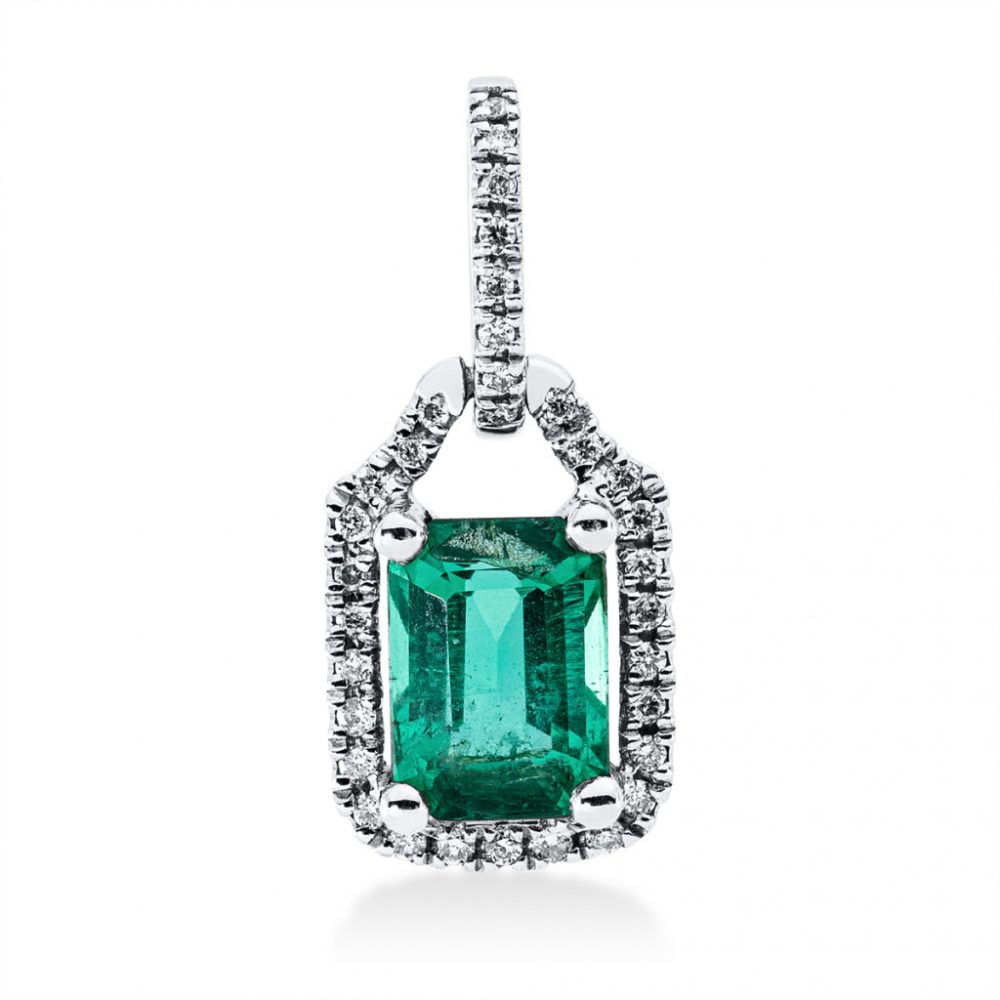 Whitegold Emerald Necklace