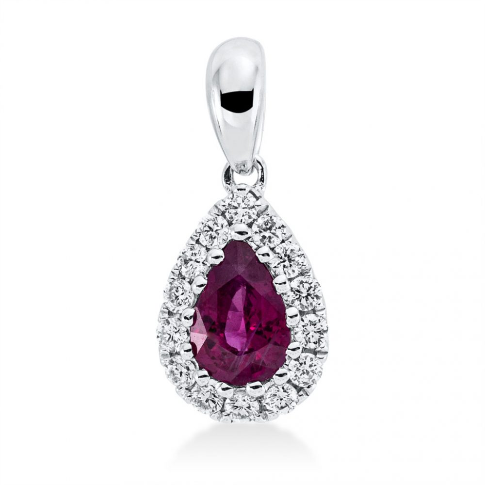 Whitegold Ruby Necklace