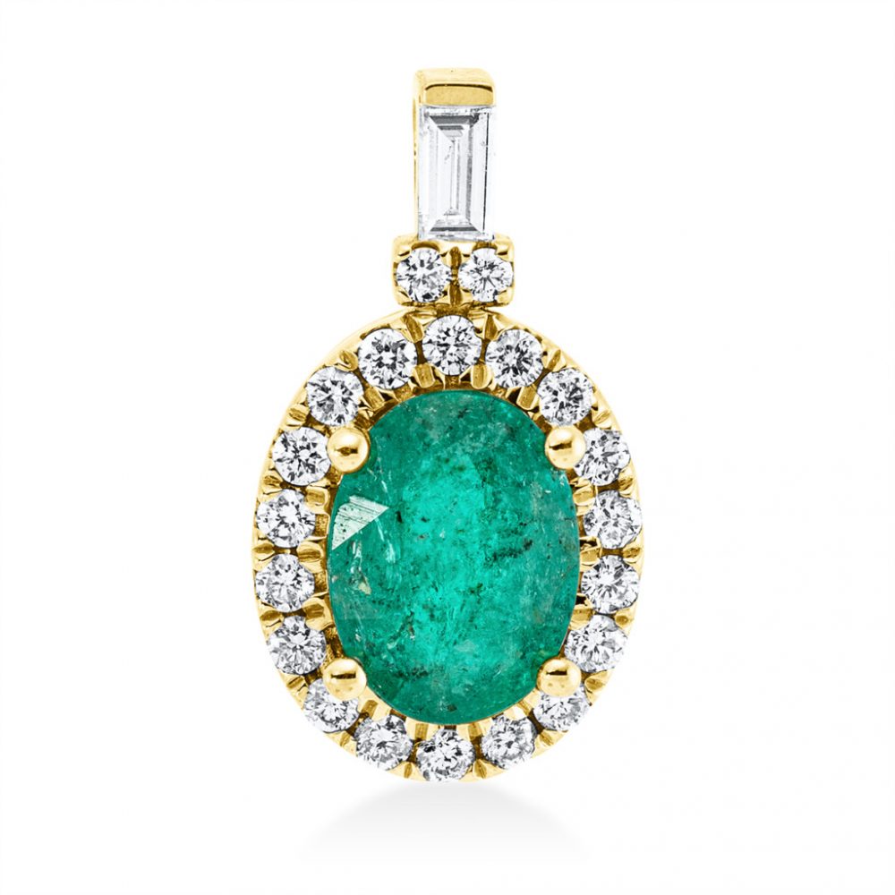 Yellowgold Emerald Necklace