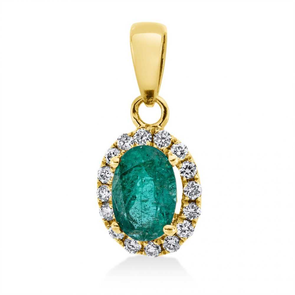 Yellowgold Emerald Necklace