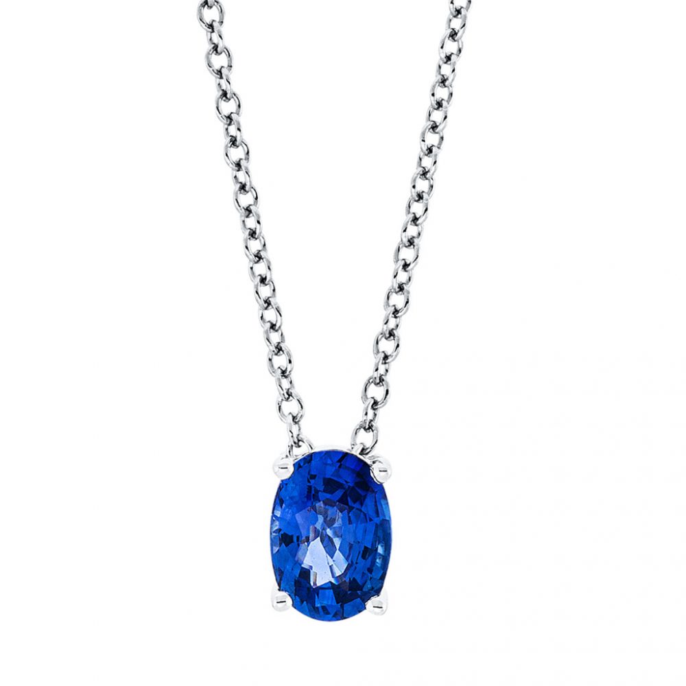 Whitegold Sapphire Necklace